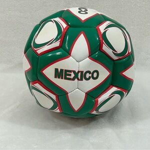 Mexico Futbol Soccer Ball RhinoX Group Size 5 Official Green & White Red Outline